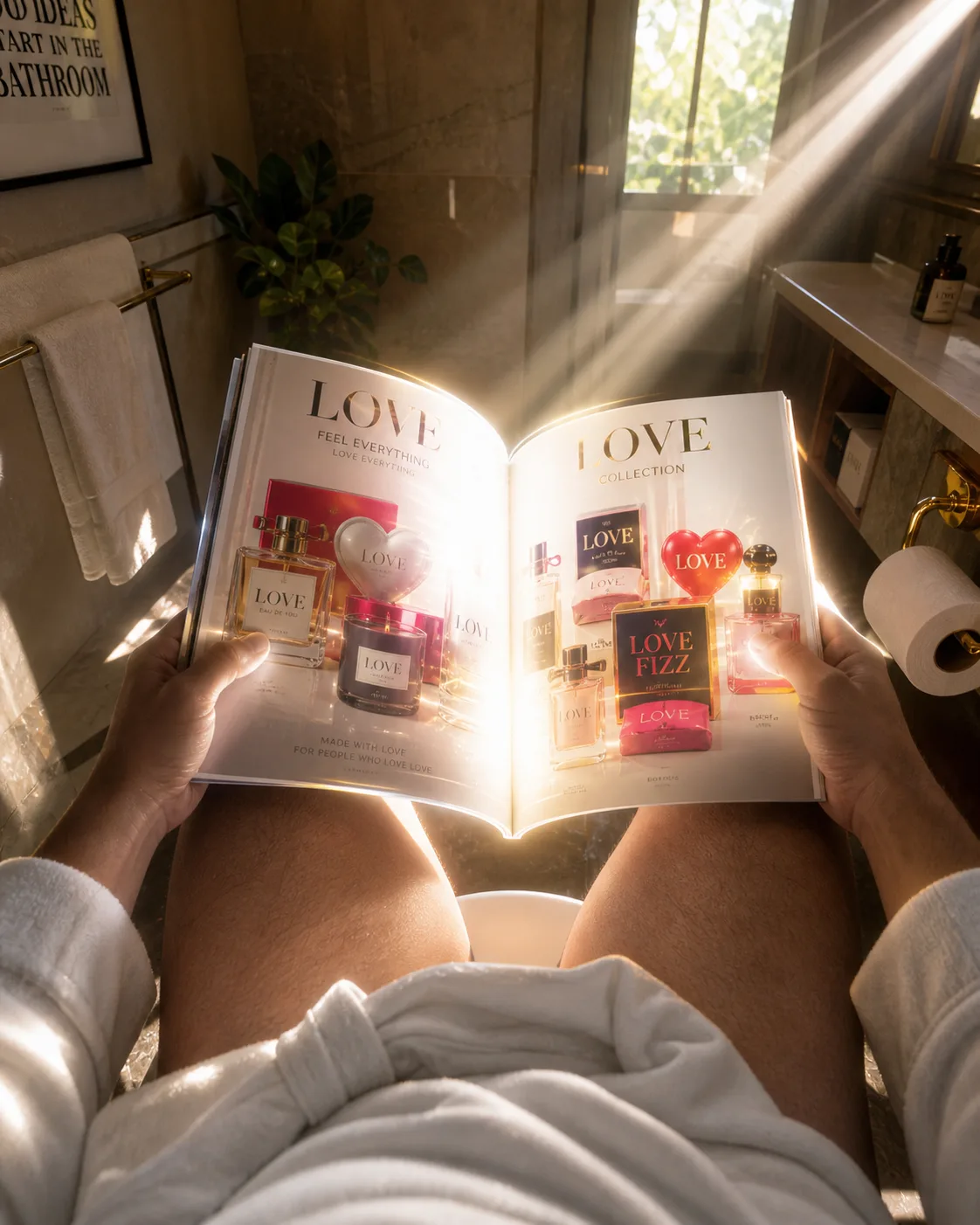 Light in the bathroom — captured during the encounter that said &ldquo;tell your story&rdquo;