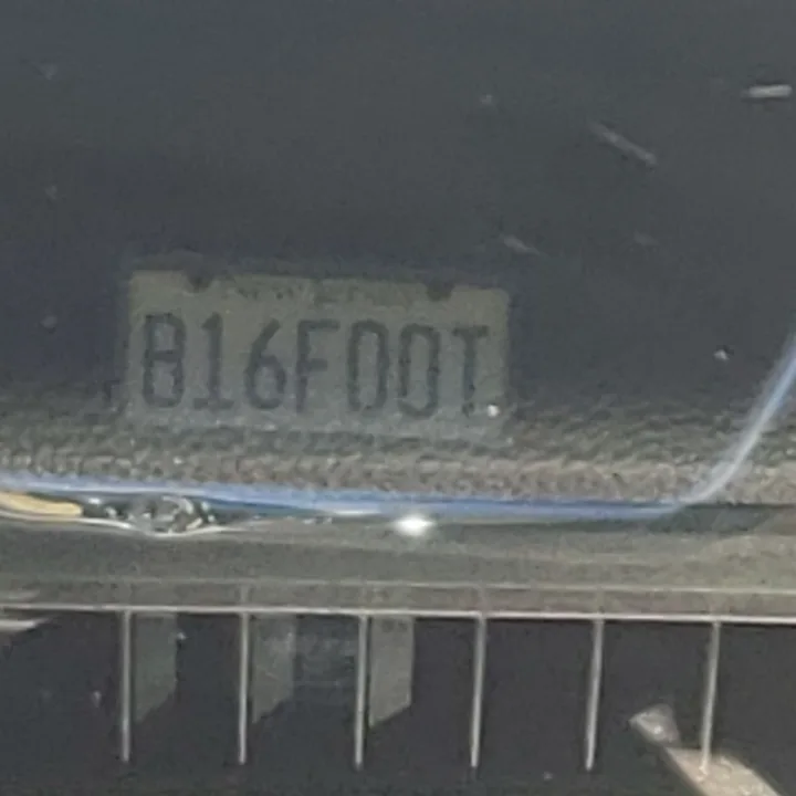 vehicle with visible license plate (2019-11-06)