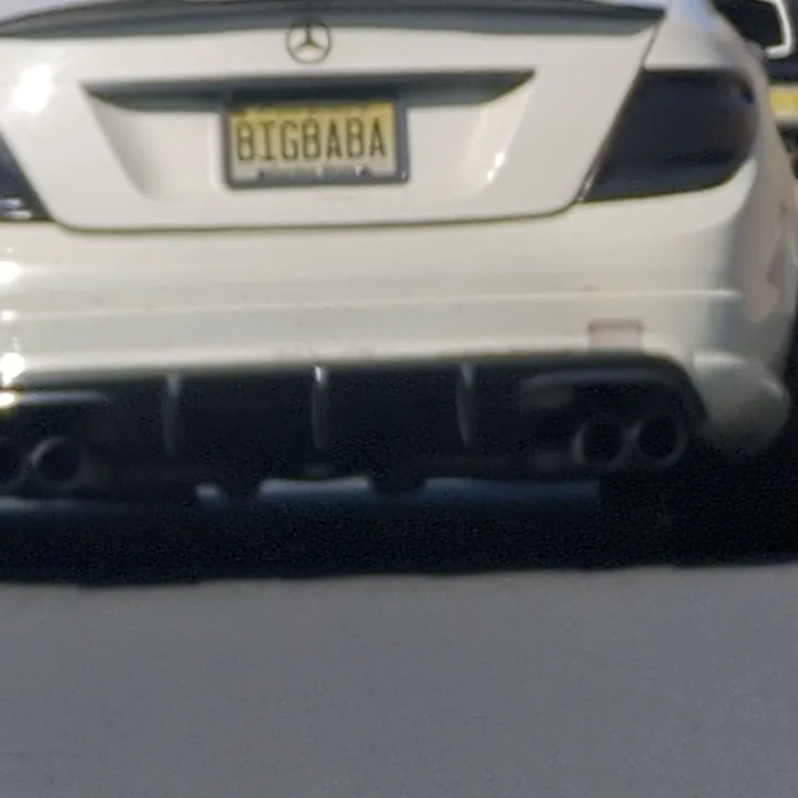 white mercedes with vanity plate (2023-11-03)