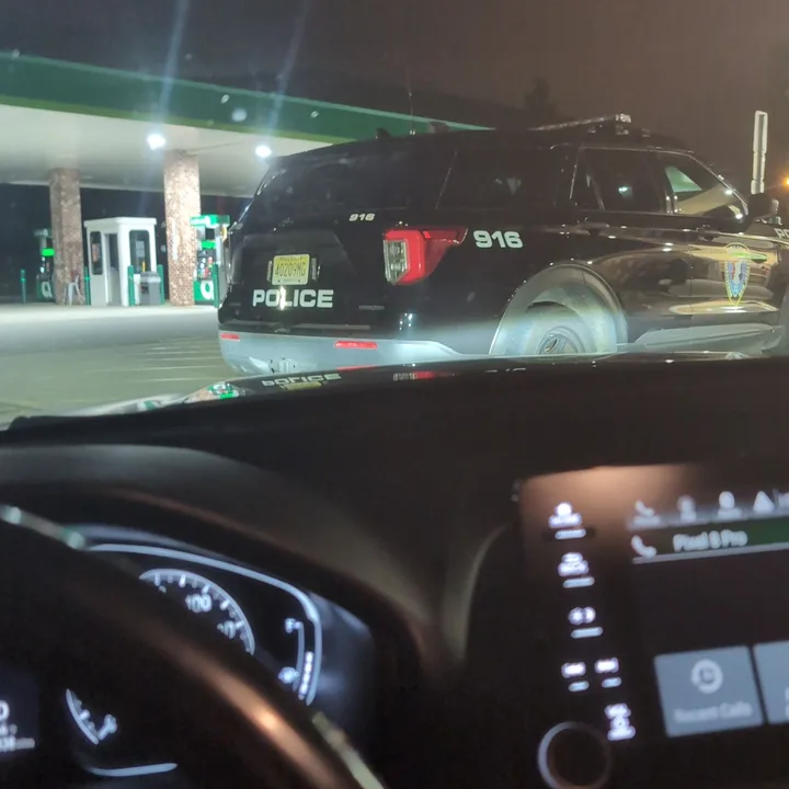 police vehicle at gas station (2024-06-17)
