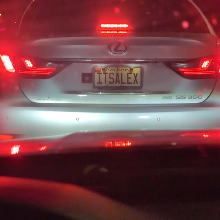 car with vanity plate (2026-01-08)